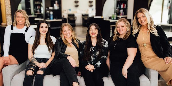 Group of people smiling. 