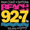 Beach 92.7 FM radio logo for Palm Coast and Daytona.