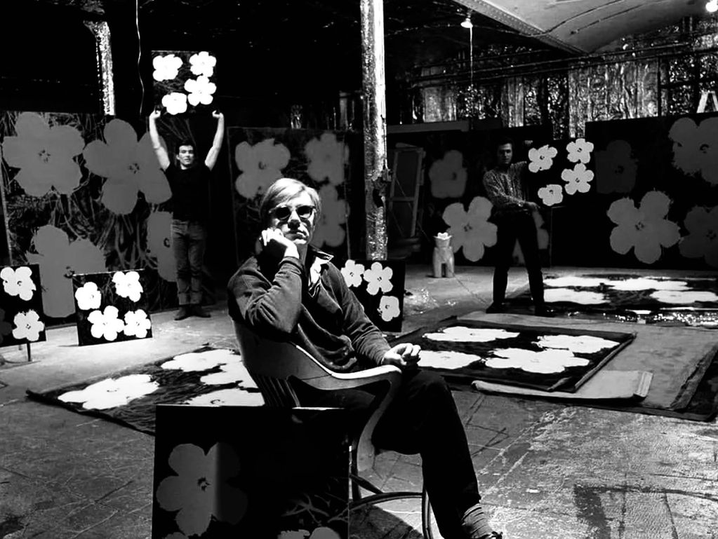 Andy Warhol in studio Lincoln Townley
