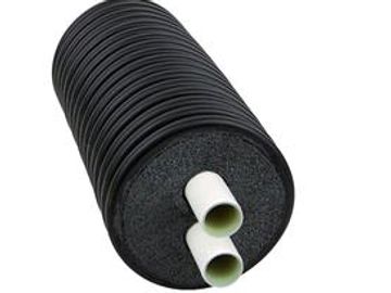 1" insulated PEX supply and return pipe for outdoor or underground use