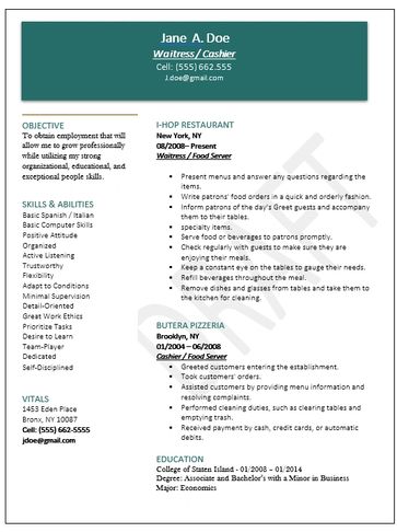 Creative resume layout for job seekers. 