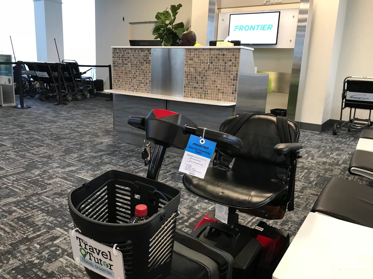 The first step in taking your mobility scooter to an all-inclusive resort is flying there.