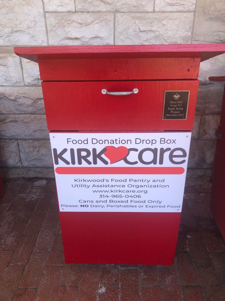 Red box for food donations