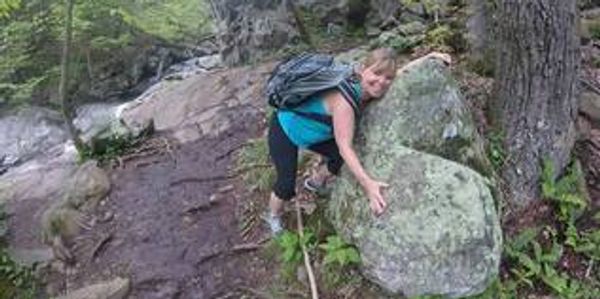 Dalila Adams in the woods