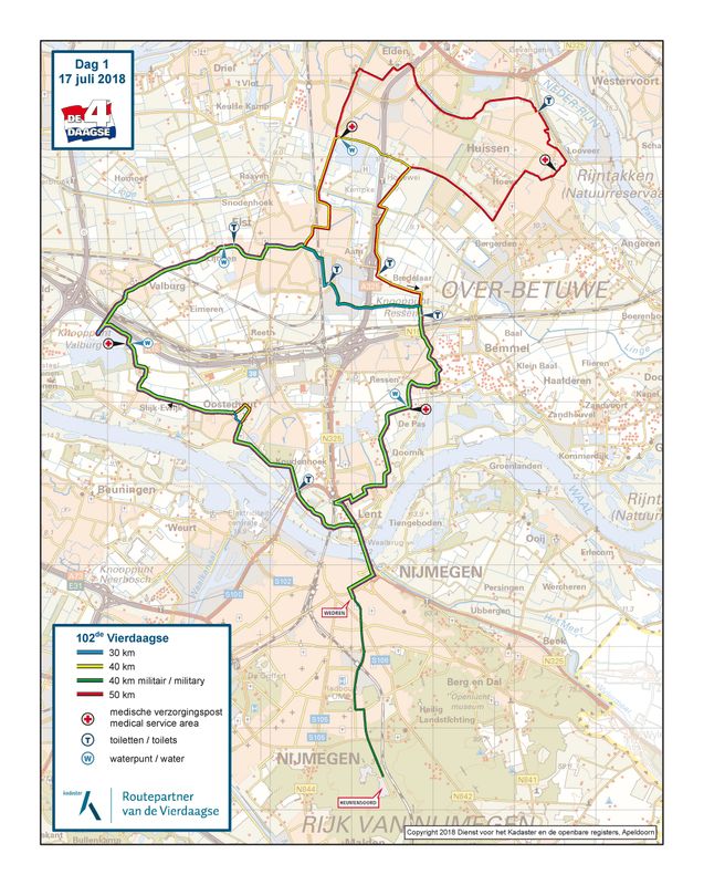 Nijmeegse Vierdaagse Route Dag 3 Trending 976kvs