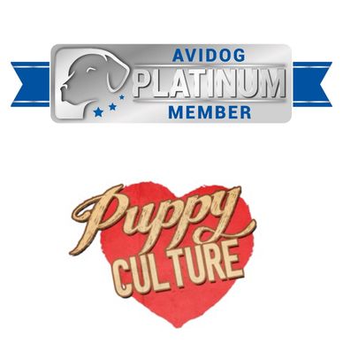Avidog Platinum Breeder Member logo and Puppy Culture logo used with permission.