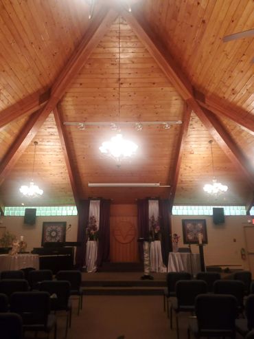 Our Sanctuary for Wedding and other special events Commitment ceremony, renewal of vows, all welcome