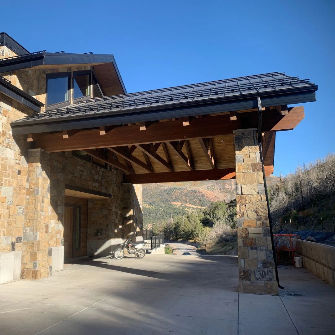 Front entrance of a residential project in Birdseye, UT