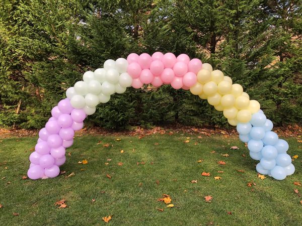 Pastel “block” arch!