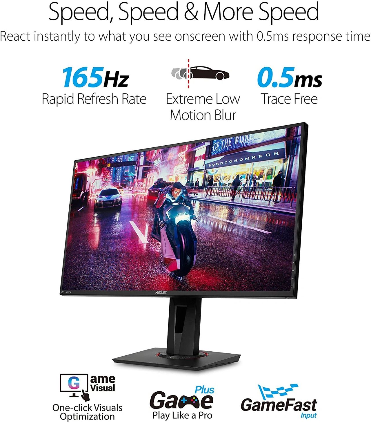 ASUS VG278QR 165Hz Monitor - Awesome 0.5ms Response Time!