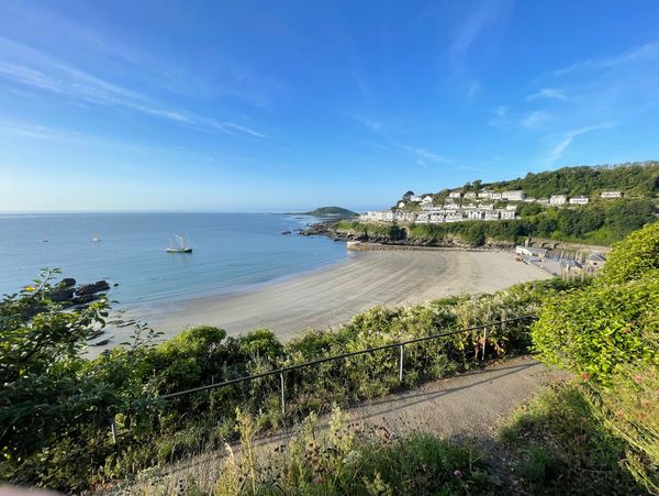 Looe main beach in the sunshine