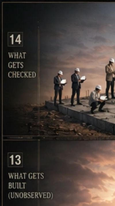 Illustrative infographic showing societal foundations and their overlooked checks.