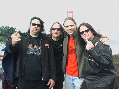 Filming in San Fran with Zetro, Tom Hunting and Gary Holt from Exodus.