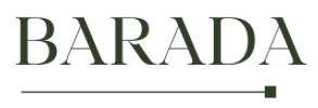Logo with the word 'BARADA' and a green line underneath.