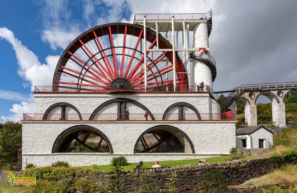The famous Laxey Water Wheel. 72.5 feet tall. Gravitation point for thousands of visitors each year.