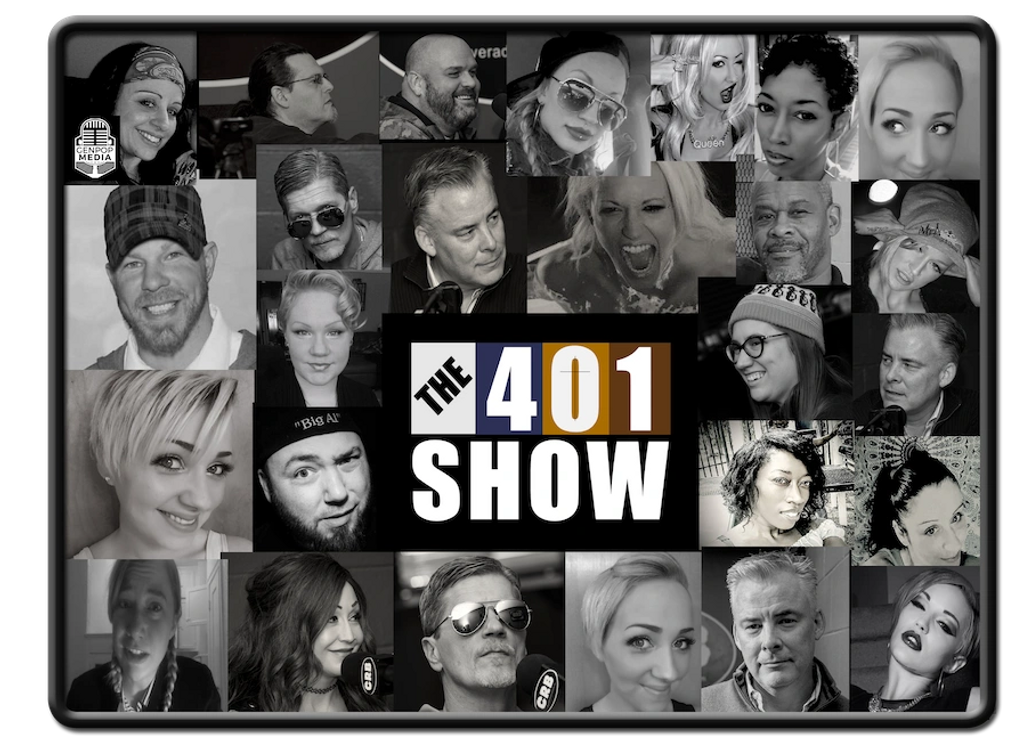 Headshot Photographs of The 401 Show Crew: David Hooper, Sydney Krey, Melissa Moore, Tony Schwarz