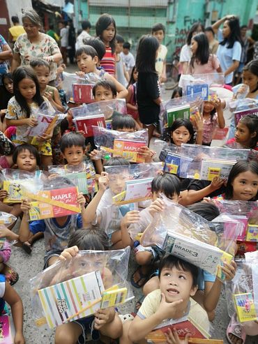 Providing school supplies for the most vulerable children.