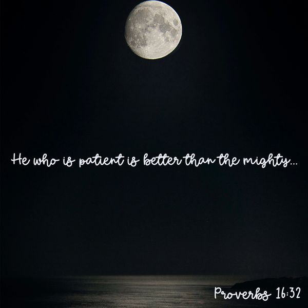 proverbs, Bible, God, Yahusha, Jesus, Yahuah, patient, better, mighty, virtue, wait, scripture