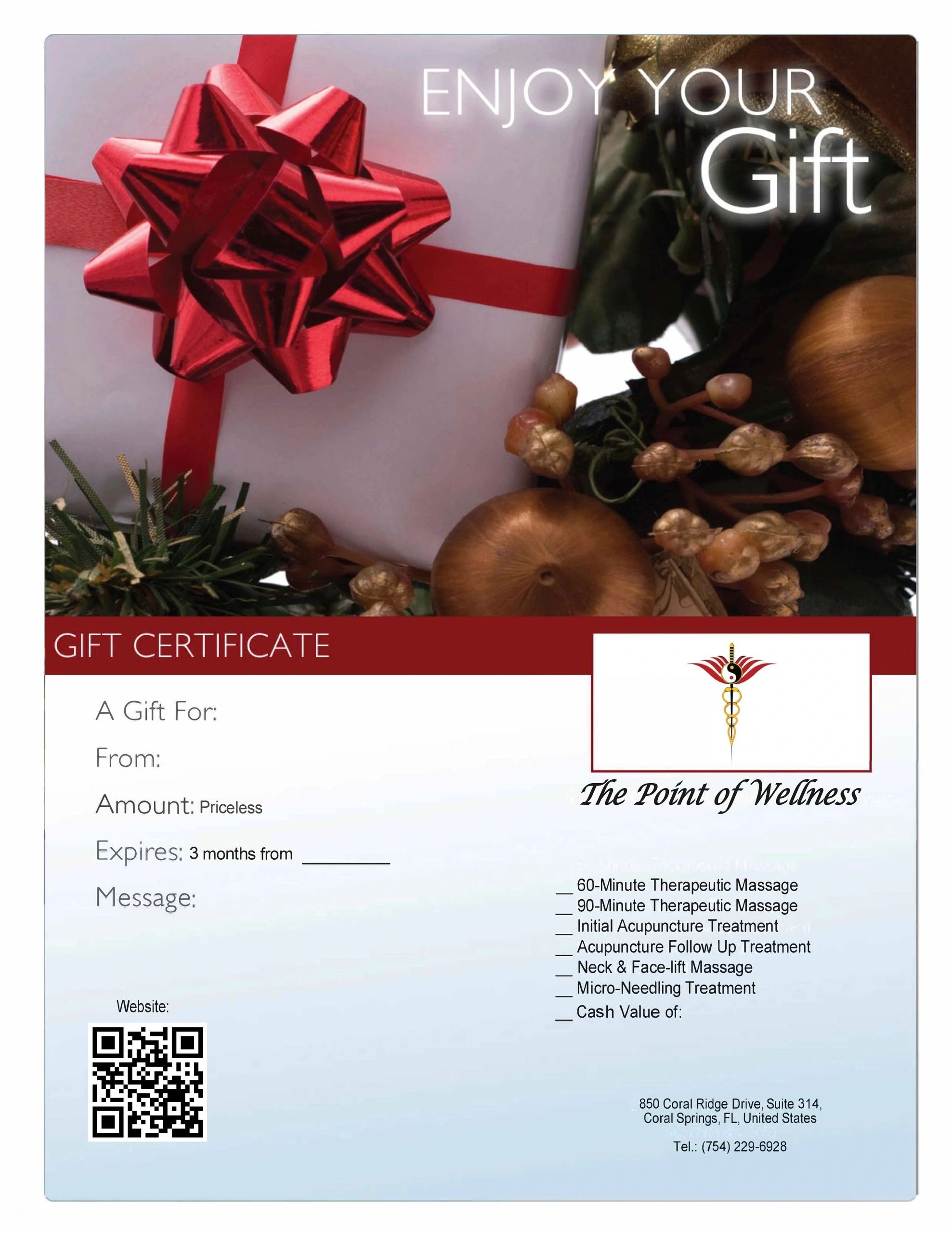 Sample Gift Certificate