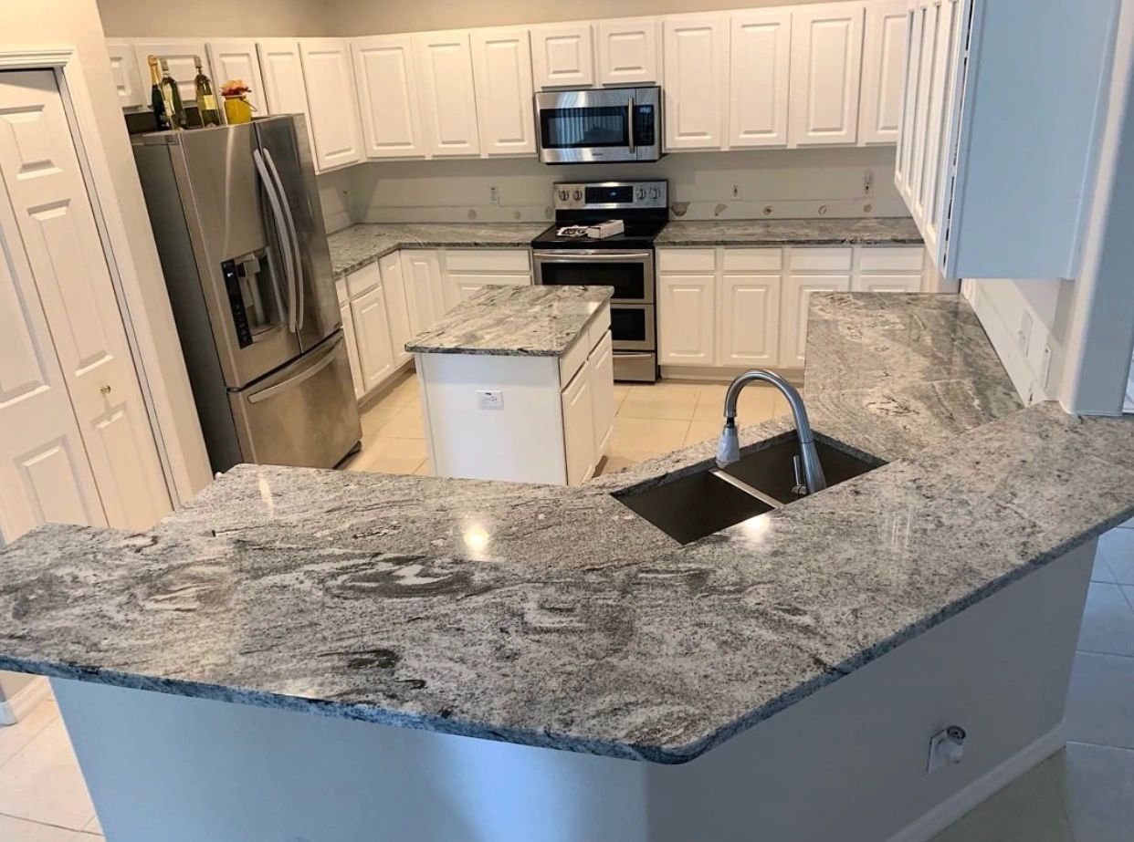 Project: White Vision Countertop Installed in Temple Terrace,FL