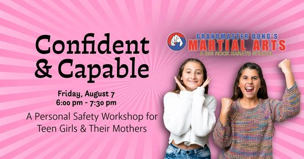 Confident and Capable self-defense seminar for women.  Grandmaster Dong's Martial Arts in Morehead C