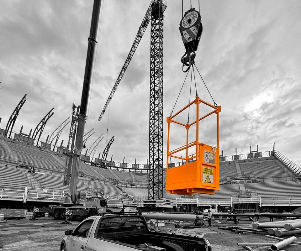 Canastilla de trabajo Canastilla de personal Canastilla de elevación Cesta de elevación Estoico Lift