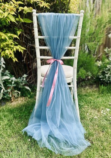 Dusky Blue chair drapes chair dressing chair decor luxury chairs bedding venue