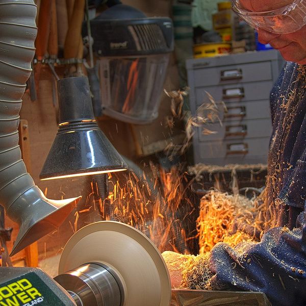 Pat doing Wood Turning