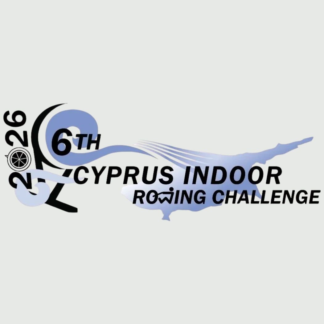 6th Cyprus Indoor Rowing Challenge logo with 2026 year.