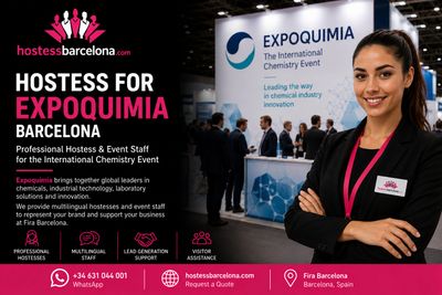 Hostess for Expoquimia Barcelona 