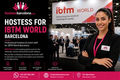 Hostess for IBTM WORLD  Barcelona 