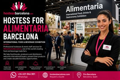 Hostess for ALIMENTARIA Barcelona 