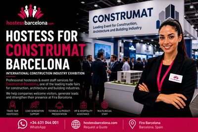 Hostess for CONSTRUMAT  Barcelona 
