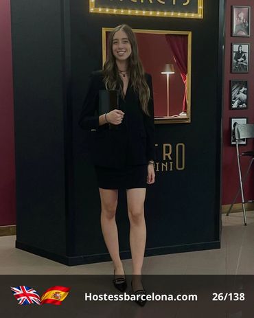 Exhibition hostess supporting brand visibility and visitor engagement