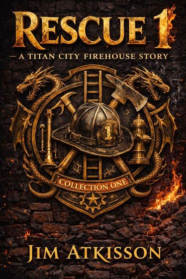 Cover of 'Rescue 1: A Titan City Firehouse Story' by Jim Atkisson.
