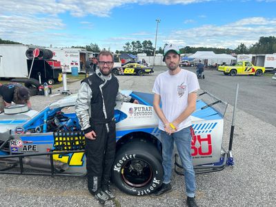 Derek Robbie with a Veteran at Track Day for Veterans "Where Racing Meets Freedom.