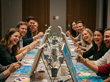 Team building art class