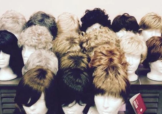 Collection of donated wigs