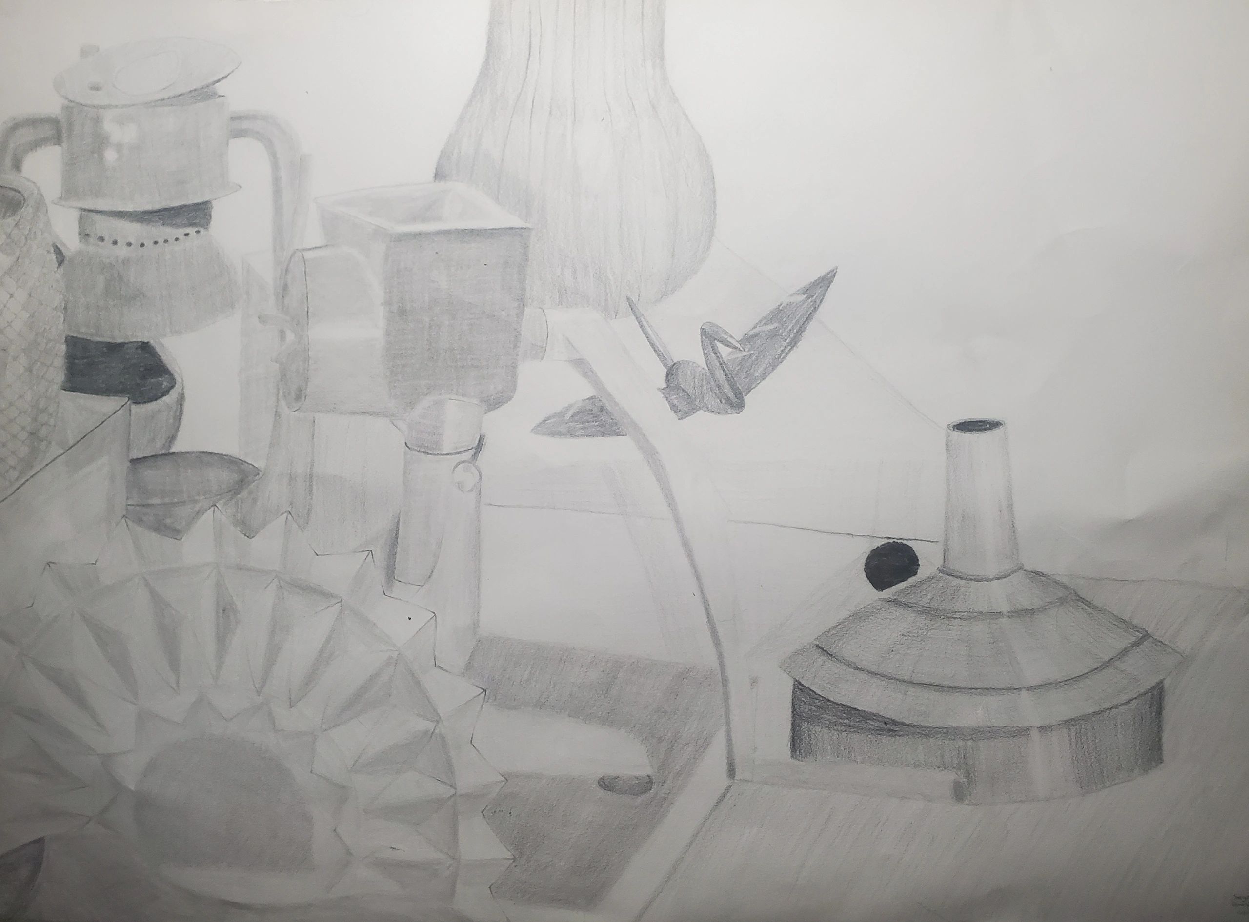 Still Life
Charcoal on Bristol Board
2021