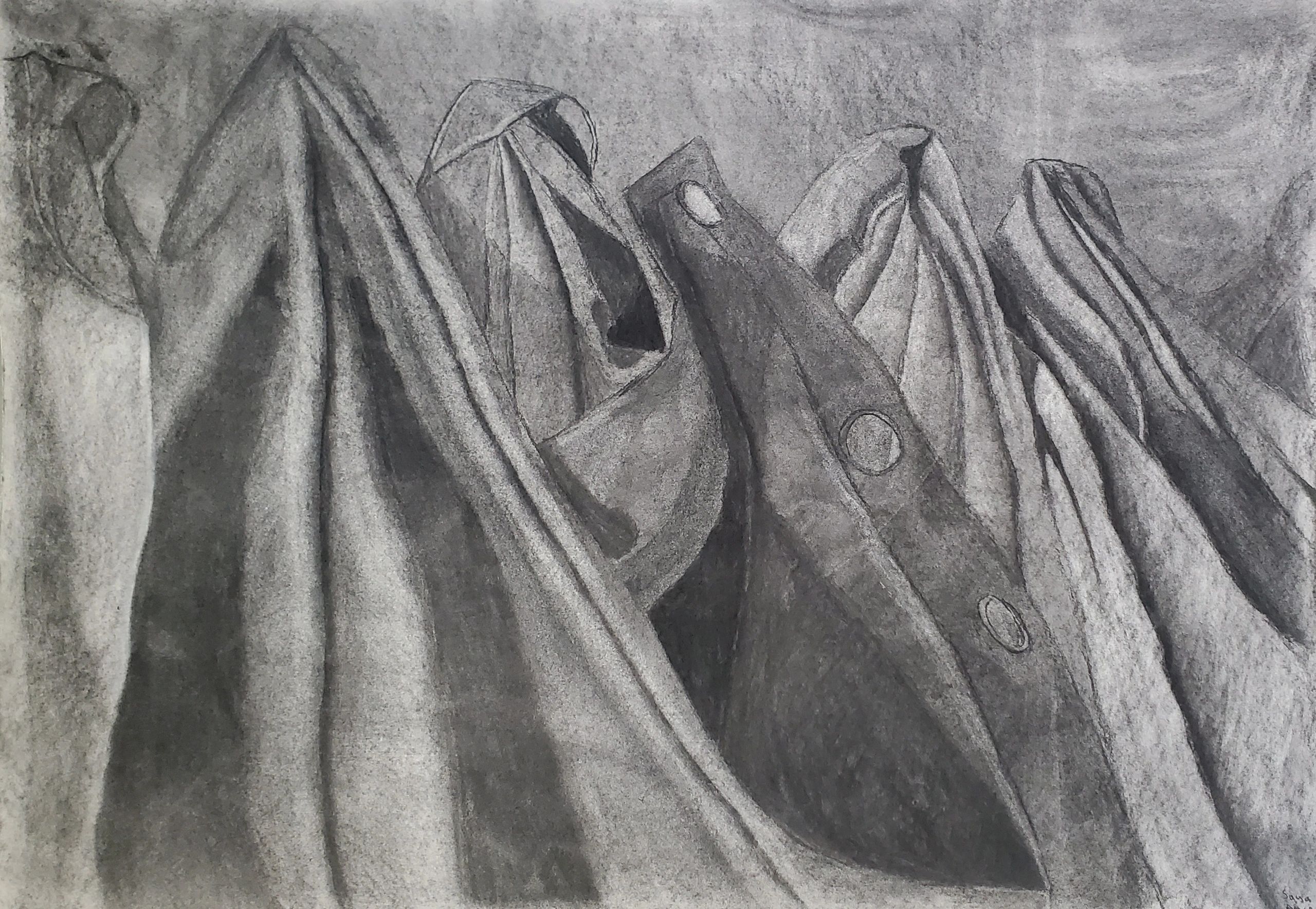 Fabric Study
Charcoal on Bristol Board
2021
