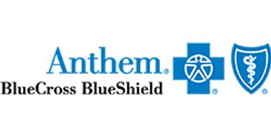Anthem BlueCross BlueShield logo with text and shield icons.