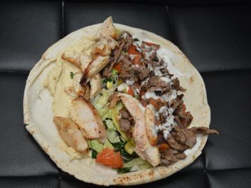 Mix shawarma wrap