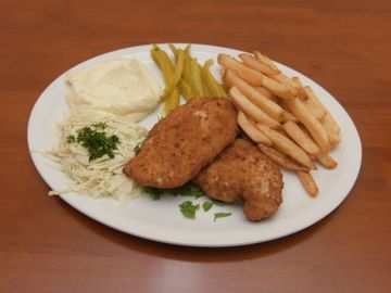 Escalope chicken platter