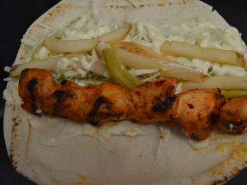 Chicken kabab wrap