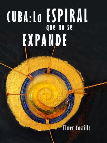 Book cover with a spiral and bold text about Cuba.