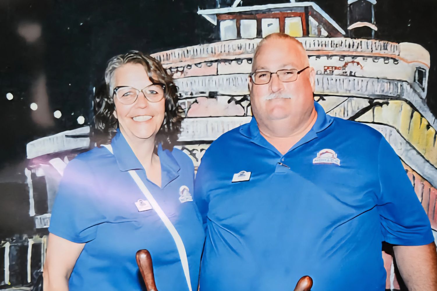 Founding partners Michelle Chapman and Bill Walls. Photo was taken on our very first trip. 