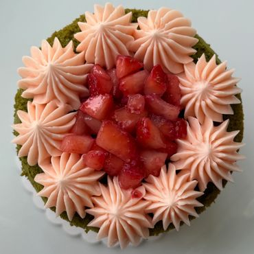 Delicious Pink Strawberry Cake
