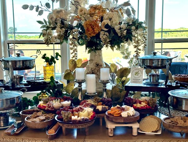 Grazing Table with Heavy Appetizers 