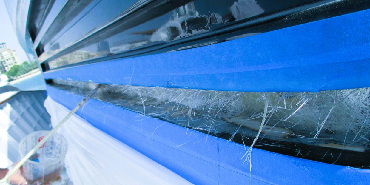 Fiberglass filling by xtl marine