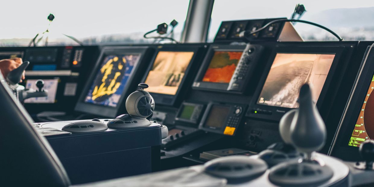 Yacht cockpit showcasing advanced mechanical systems, reflecting XTL Marine's mechanical services.